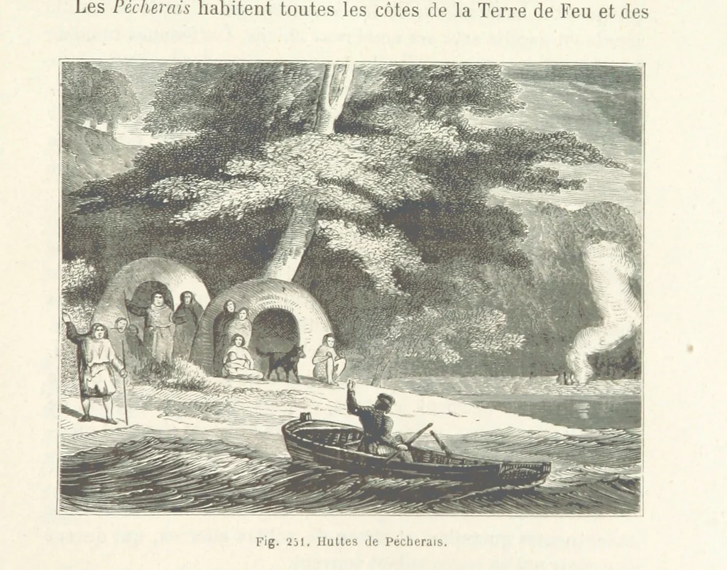 An illustration from Les Races Humaines ... Ouvrage illustré de 334 gravures dessinées sur bois, et de 8 chromo-lithographies, etc, 1872, leaf 503