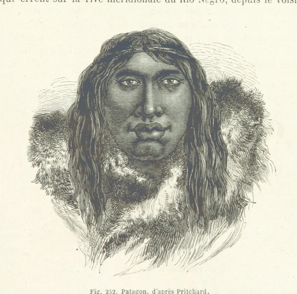 An illustration from Les Races Humaines ... Ouvrage illustré de 334 gravures dessinées sur bois, et de 8 chromo-lithographies, etc, 1872, leaf 507