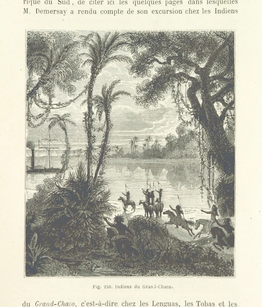 An illustration from Les Races Humaines ... Ouvrage illustré de 334 gravures dessinées sur bois, et de 8 chromo-lithographies, etc, 1872, leaf 513