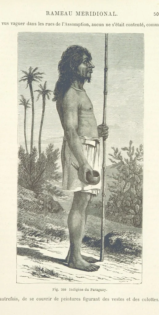 An illustration from Les Races Humaines ... Ouvrage illustré de 334 gravures dessinées sur bois, et de 8 chromo-lithographies, etc, 1872, leaf 525