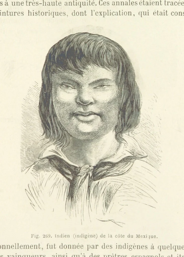 An illustration from Les Races Humaines ... Ouvrage illustré de 334 gravures dessinées sur bois, et de 8 chromo-lithographies, etc, 1872, leaf 539