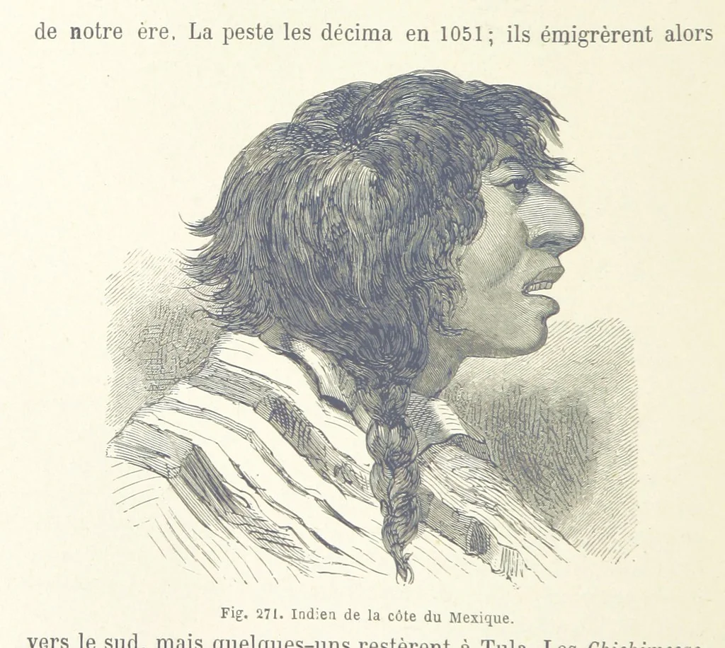 An illustration from Les Races Humaines ... Ouvrage illustré de 334 gravures dessinées sur bois, et de 8 chromo-lithographies, etc, 1872, leaf 540