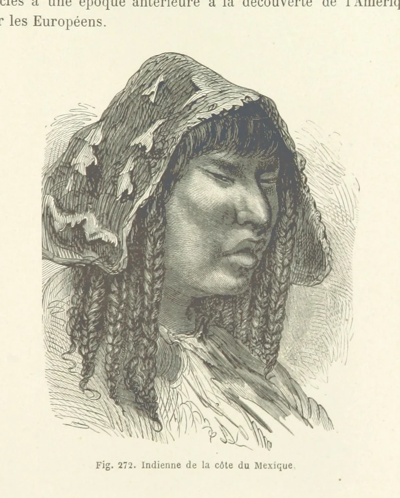 An illustration from Les Races Humaines ... Ouvrage illustré de 334 gravures dessinées sur bois, et de 8 chromo-lithographies, etc, 1872, leaf 541