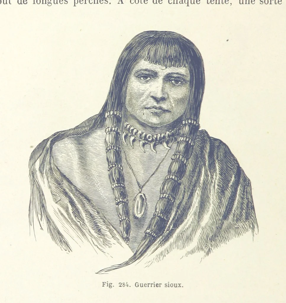 An illustration from Les Races Humaines ... Ouvrage illustré de 334 gravures dessinées sur bois, et de 8 chromo-lithographies, etc, 1872, leaf 556