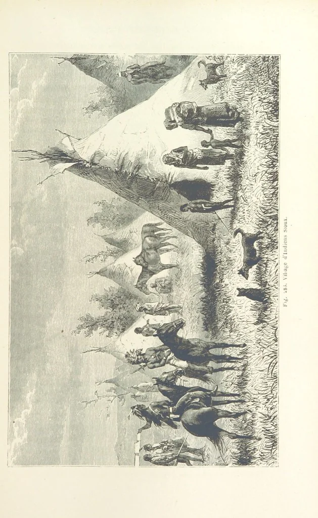 An illustration from Les Races Humaines ... Ouvrage illustré de 334 gravures dessinées sur bois, et de 8 chromo-lithographies, etc, 1872, leaf 559