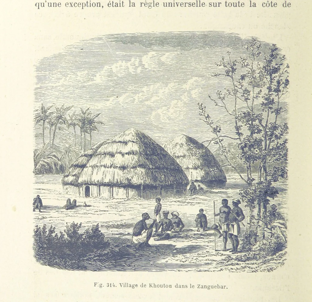 An illustration from Les Races Humaines ... Ouvrage illustré de 334 gravures dessinées sur bois, et de 8 chromo-lithographies, etc, 1872, leaf 620