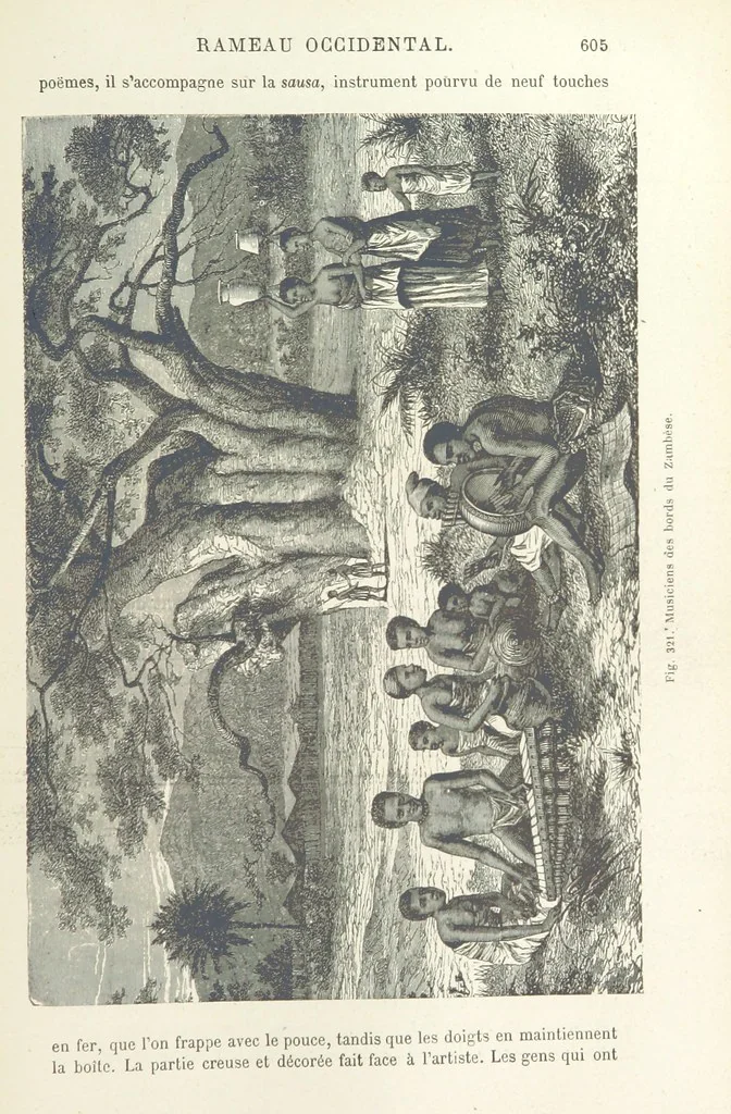 An illustration from Les Races Humaines ... Ouvrage illustré de 334 gravures dessinées sur bois, et de 8 chromo-lithographies, etc, 1872, leaf 631