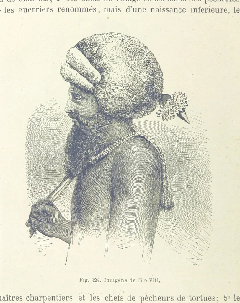 An illustration from Les Races Humaines ... Ouvrage illustré de 334 gravures dessinées sur bois, et de 8 chromo-lithographies, etc, 1872, leaf 638