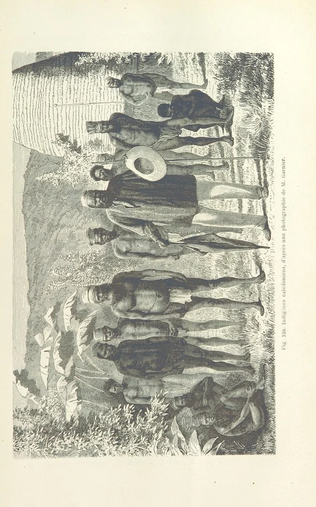 An illustration from Les Races Humaines ... Ouvrage illustré de 334 gravures dessinées sur bois, et de 8 chromo-lithographies, etc, 1872, leaf 647