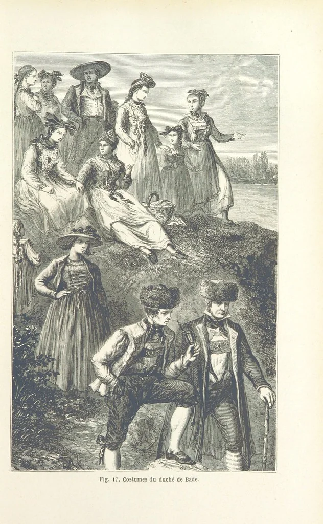 An illustration from Les Races Humaines ... Ouvrage illustré de 334 gravures dessinées sur bois, et de 8 chromo-lithographies, etc, 1872, leaf 65