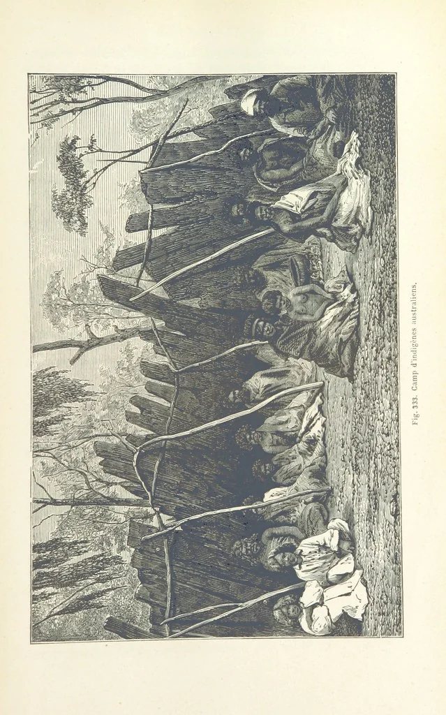 An illustration from Les Races Humaines ... Ouvrage illustré de 334 gravures dessinées sur bois, et de 8 chromo-lithographies, etc, 1872, leaf 655