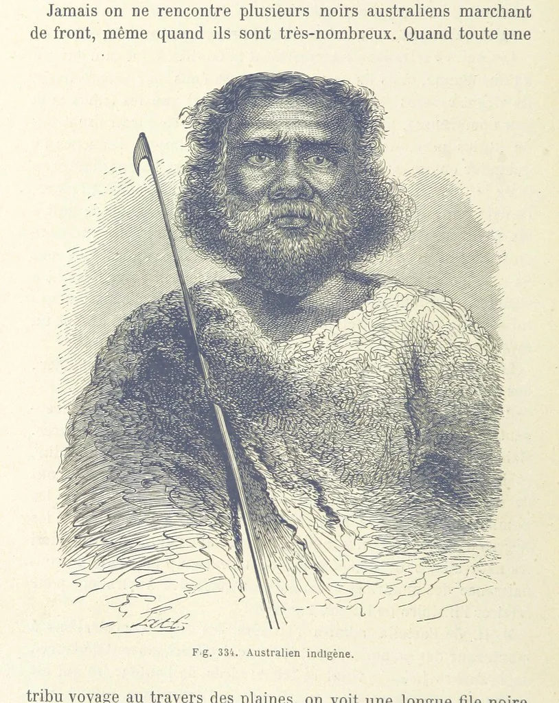 An illustration from Les Races Humaines ... Ouvrage illustré de 334 gravures dessinées sur bois, et de 8 chromo-lithographies, etc, 1872, leaf 658