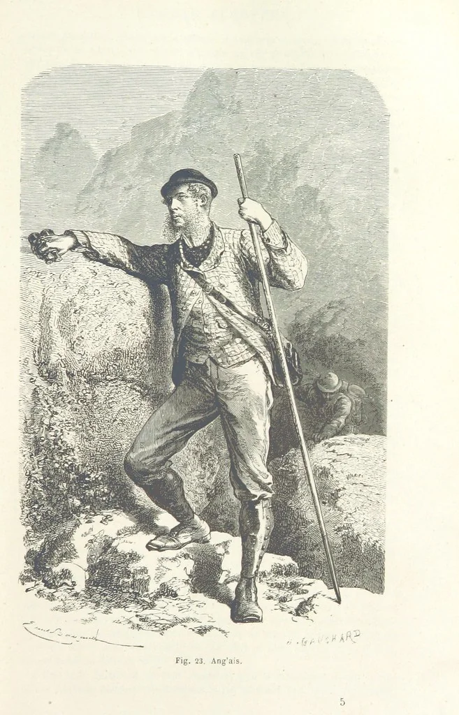 An illustration from Les Races Humaines ... Ouvrage illustré de 334 gravures dessinées sur bois, et de 8 chromo-lithographies, etc, 1872, leaf 77