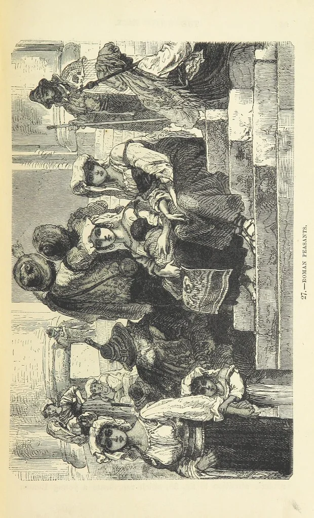 An illustration from The Human Race, ... illustrated by ... engravings on wood, and ... chromolithographs, 1872, leaf 123