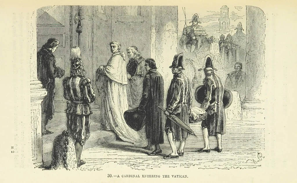 An illustration from The Human Race, ... illustrated by ... engravings on wood, and ... chromolithographs, 1872, leaf 127
