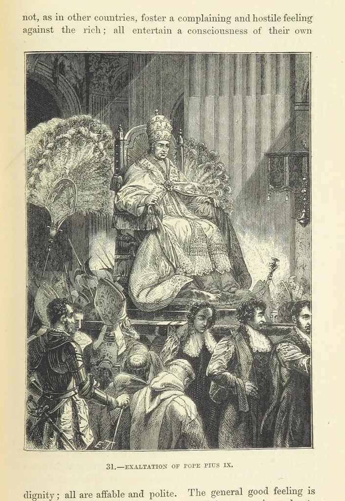 An illustration from The Human Race, ... illustrated by ... engravings on wood, and ... chromolithographs, 1872, leaf 129