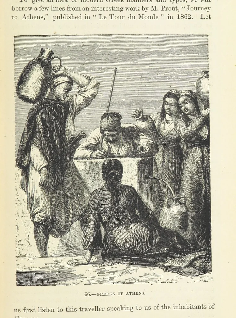 An illustration from The Human Race, ... illustrated by ... engravings on wood, and ... chromolithographs, 1872, leaf 181