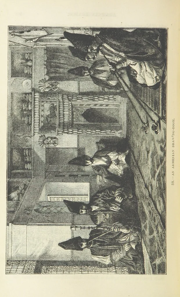 An illustration from The Human Race, ... illustrated by ... engravings on wood, and ... chromolithographs, 1872, leaf 230