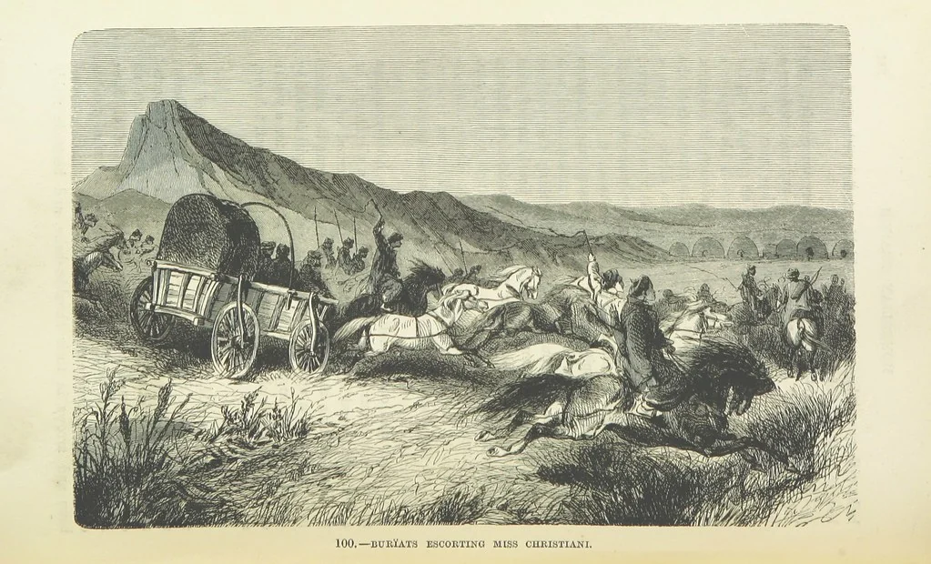 An illustration from The Human Race, ... illustrated by ... engravings on wood, and ... chromolithographs, 1872, leaf 252