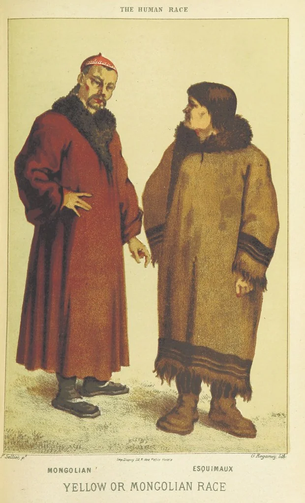 An illustration from The Human Race, ... illustrated by ... engravings on wood, and ... chromolithographs, 1872, leaf 255