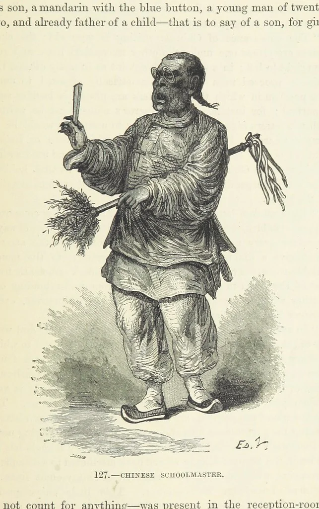 An illustration from The Human Race, ... illustrated by ... engravings on wood, and ... chromolithographs, 1872, leaf 317