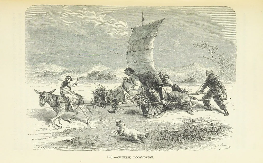 An illustration from The Human Race, ... illustrated by ... engravings on wood, and ... chromolithographs, 1872, leaf 319