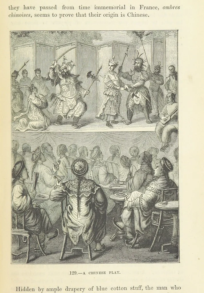 An illustration from The Human Race, ... illustrated by ... engravings on wood, and ... chromolithographs, 1872, leaf 323