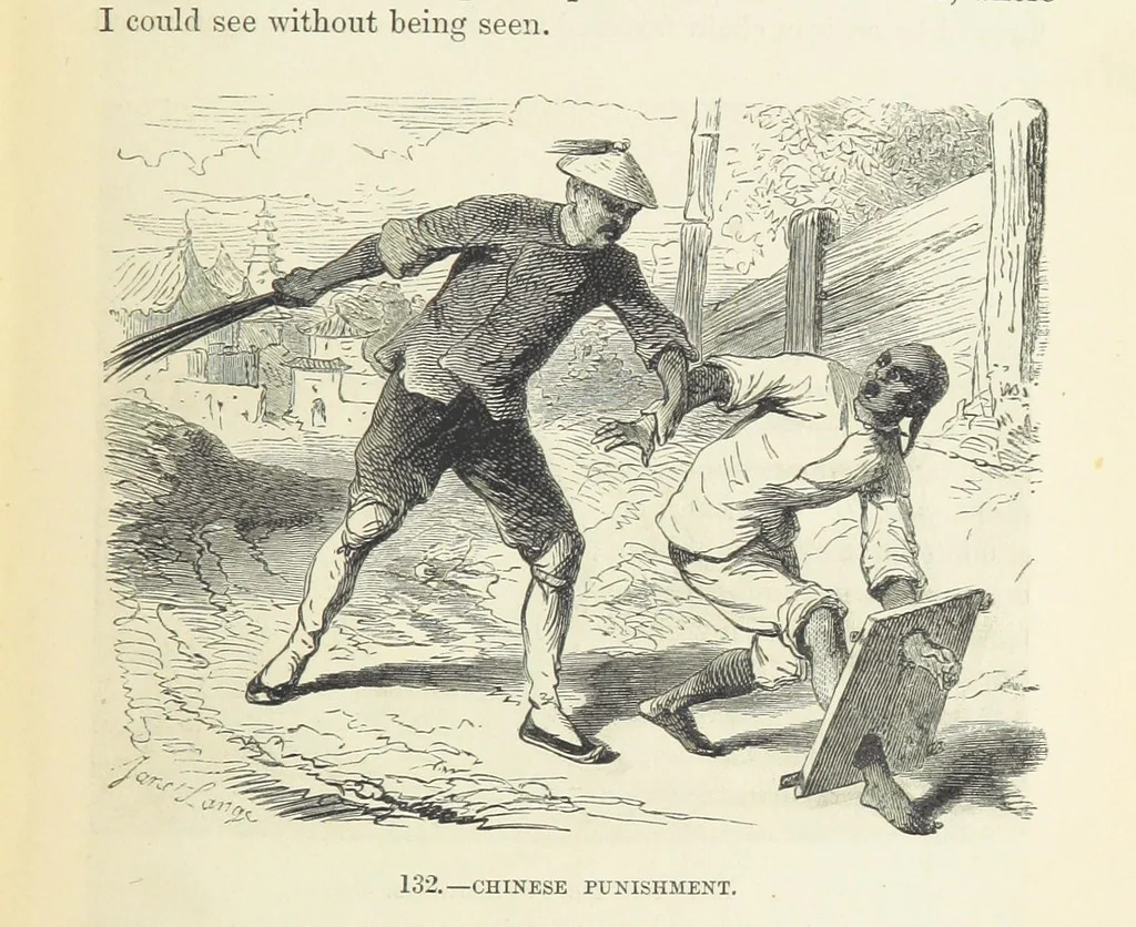 An illustration from The Human Race, ... illustrated by ... engravings on wood, and ... chromolithographs, 1872, leaf 329