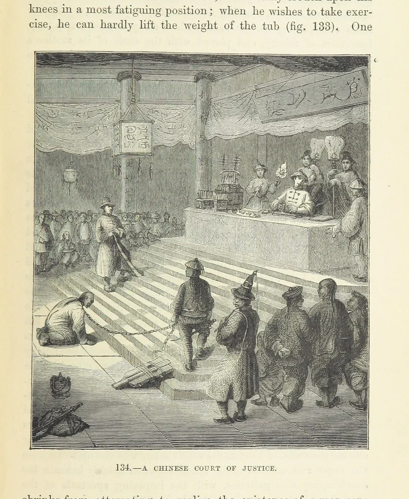 An illustration from The Human Race, ... illustrated by ... engravings on wood, and ... chromolithographs, 1872, leaf 331