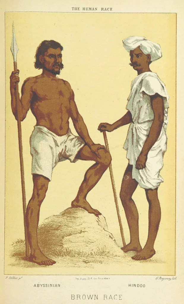 An illustration from The Human Race, ... illustrated by ... engravings on wood, and ... chromolithographs, 1872, leaf 437