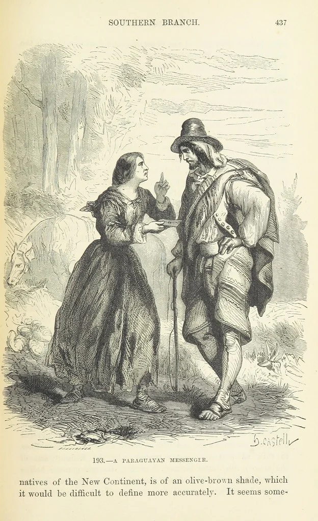 An illustration from The Human Race, ... illustrated by ... engravings on wood, and ... chromolithographs, 1872, leaf 475