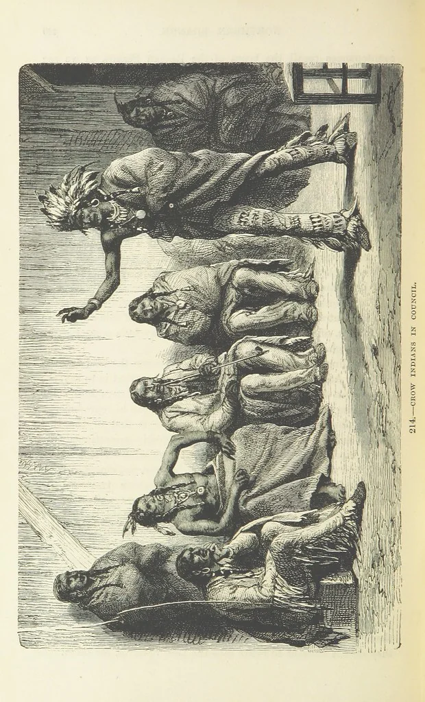 An illustration from The Human Race, ... illustrated by ... engravings on wood, and ... chromolithographs, 1872, leaf 508