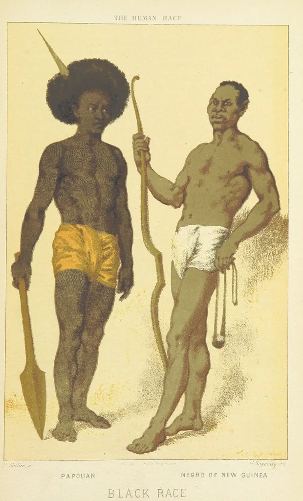 An illustration from The Human Race, ... illustrated by ... engravings on wood, and ... chromolithographs, 1872, leaf 557