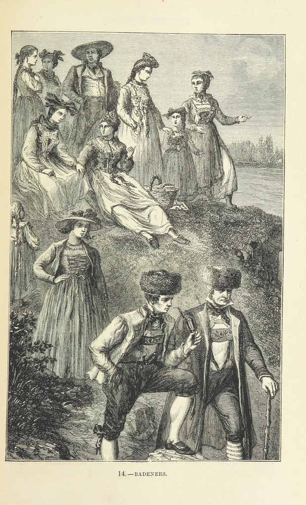 An illustration from The Human Race, ... illustrated by ... engravings on wood, and ... chromolithographs, 1872, leaf 81