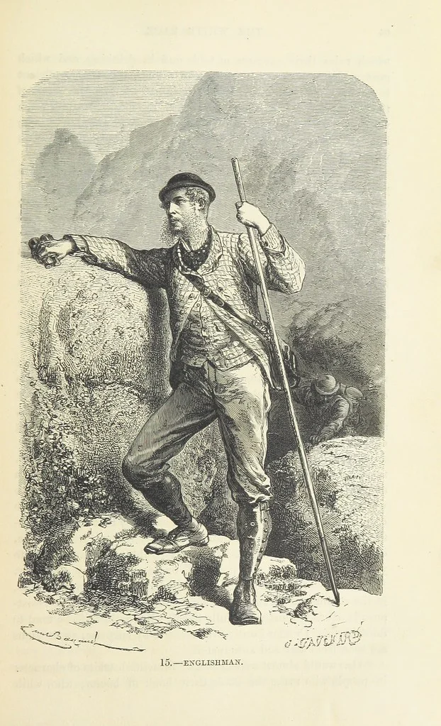 An illustration from The Human Race, ... illustrated by ... engravings on wood, and ... chromolithographs, 1872, leaf 91