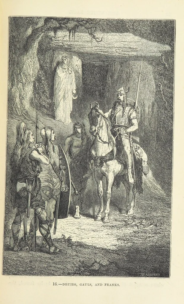 An illustration from The Human Race, ... illustrated by ... engravings on wood, and ... chromolithographs, 1872, leaf 99