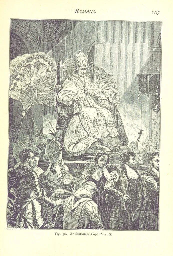 An illustration from The Human Race, ... illustrated by ... engravings on wood, and ... chromolithographs, 1875, leaf 121