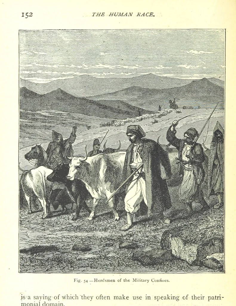 An illustration from The Human Race, ... illustrated by ... engravings on wood, and ... chromolithographs, 1875, leaf 166