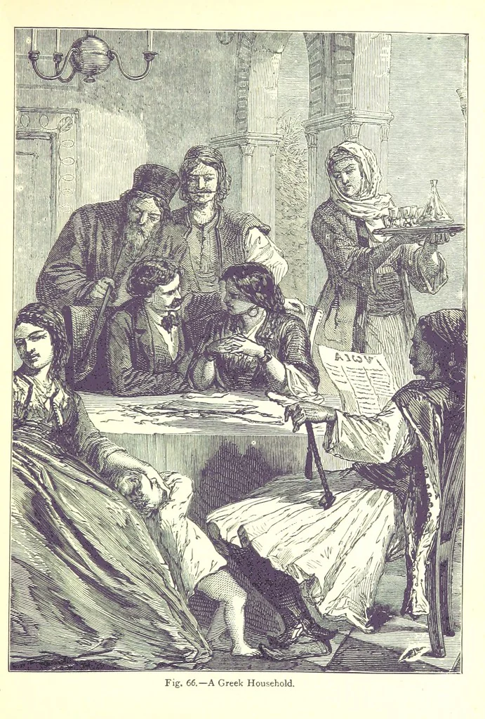 An illustration from The Human Race, ... illustrated by ... engravings on wood, and ... chromolithographs, 1875, leaf 185