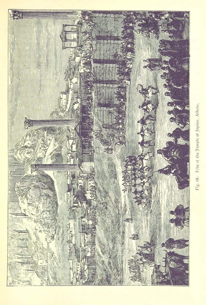 An illustration from The Human Race, ... illustrated by ... engravings on wood, and ... chromolithographs, 1875, leaf 193