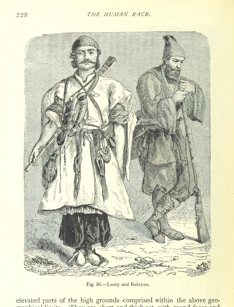 An illustration from The Human Race, ... illustrated by ... engravings on wood, and ... chromolithographs, 1875, leaf 242