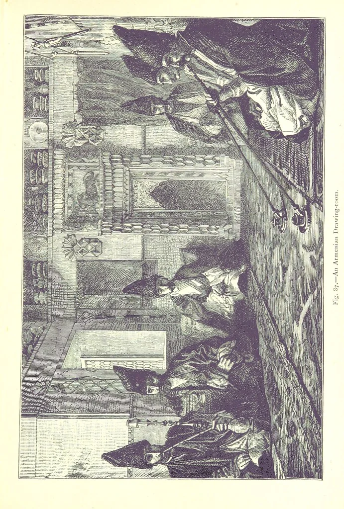 An illustration from The Human Race, ... illustrated by ... engravings on wood, and ... chromolithographs, 1875, leaf 243