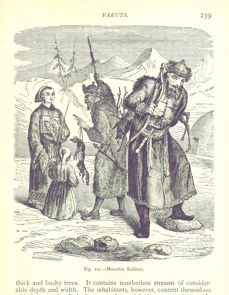 An illustration from The Human Race, ... illustrated by ... engravings on wood, and ... chromolithographs, 1875, leaf 273