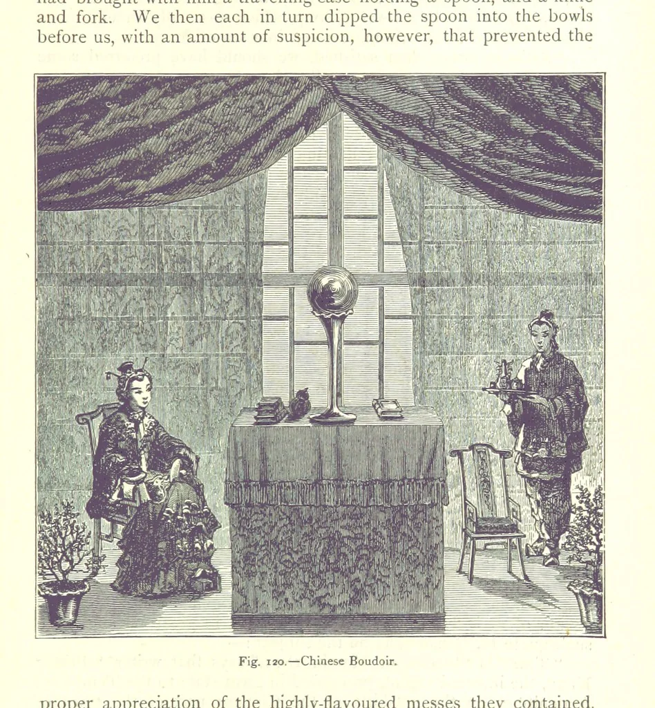 An illustration from The Human Race, ... illustrated by ... engravings on wood, and ... chromolithographs, 1875, leaf 321