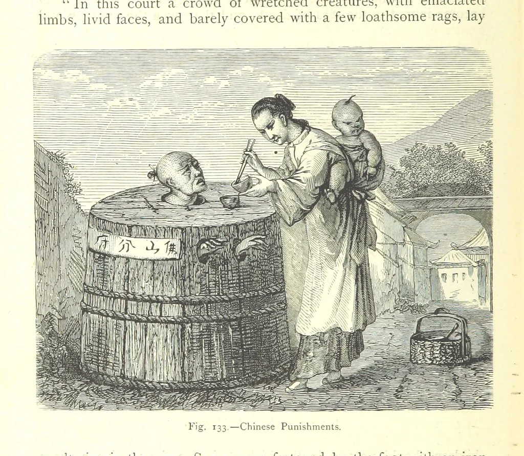 An illustration from The Human Race, ... illustrated by ... engravings on wood, and ... chromolithographs, 1875, leaf 352