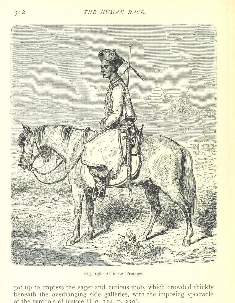 An illustration from The Human Race, ... illustrated by ... engravings on wood, and ... chromolithographs, 1875, leaf 356