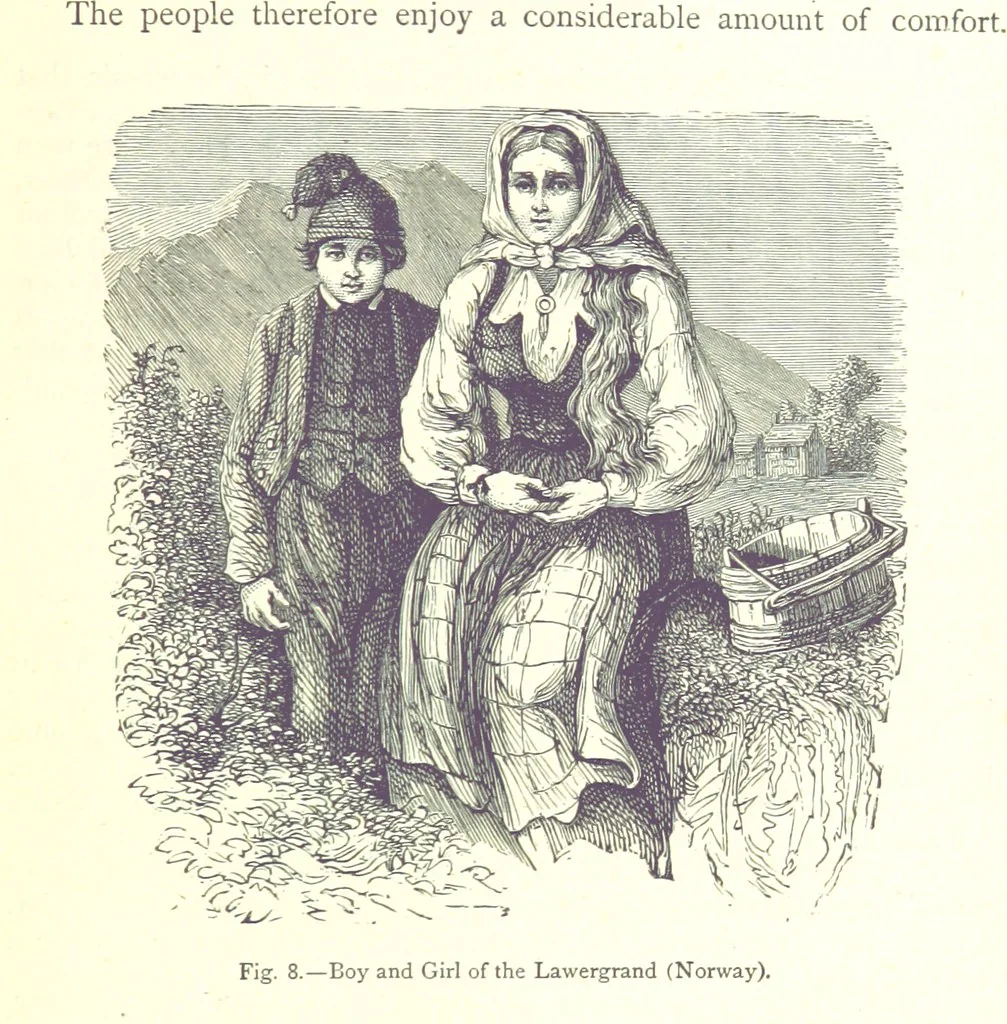 An illustration from The Human Race, ... illustrated by ... engravings on wood, and ... chromolithographs, 1875, leaf 61