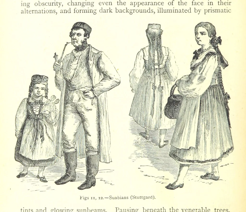 An illustration from The Human Race, ... illustrated by ... engravings on wood, and ... chromolithographs, 1875, leaf 64