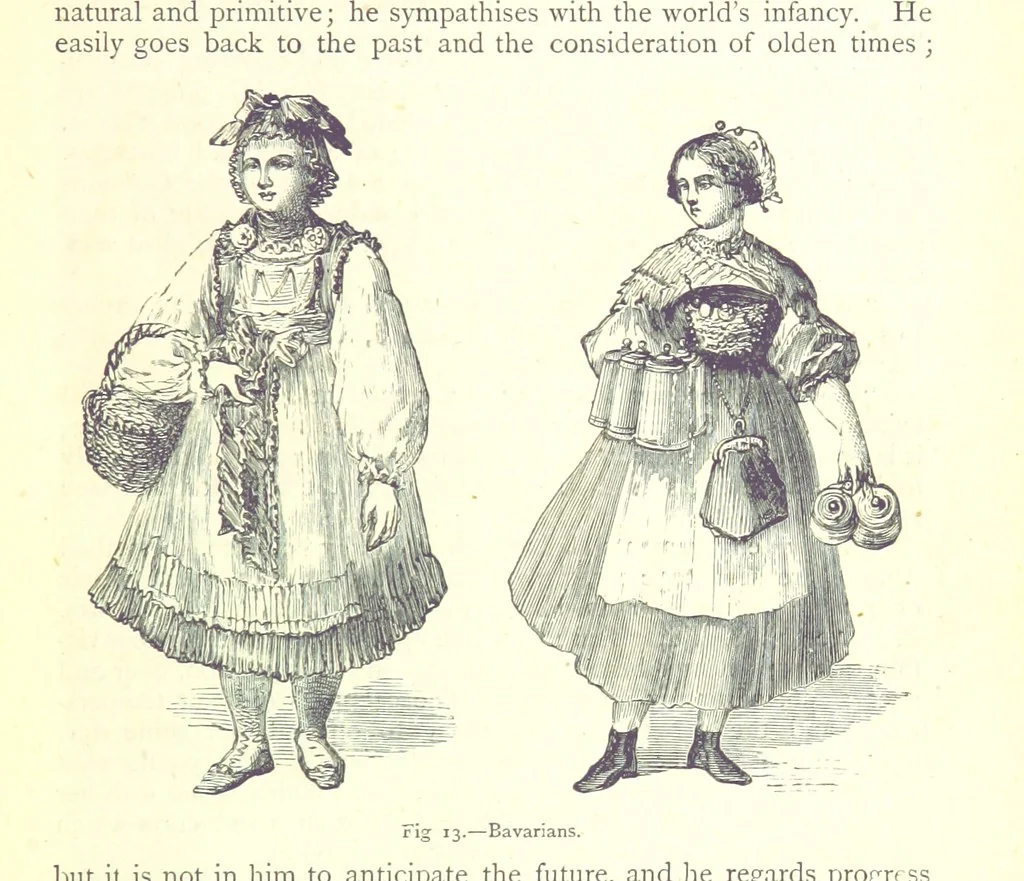 An illustration from The Human Race, ... illustrated by ... engravings on wood, and ... chromolithographs, 1875, leaf 65
