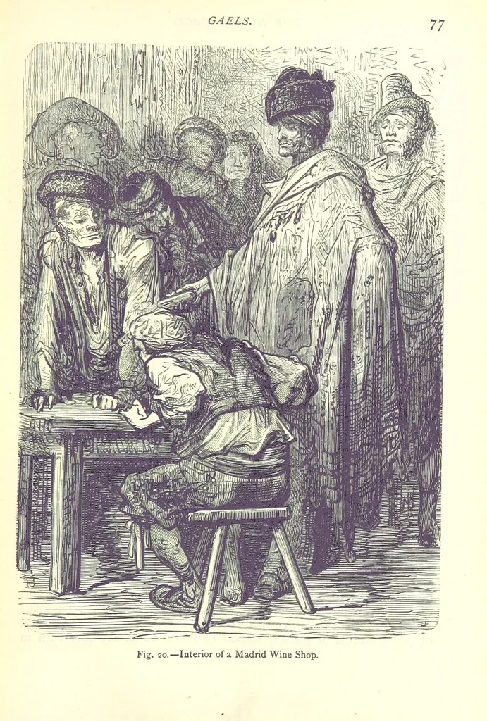 An illustration from The Human Race, ... illustrated by ... engravings on wood, and ... chromolithographs, 1875, leaf 91